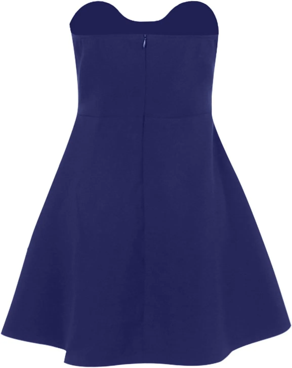 2025 Womens Summer Sexy Strapless Bow Dress Elegant Sweetheart Neck Backless Ruffle Flowy Party Mini Dresses