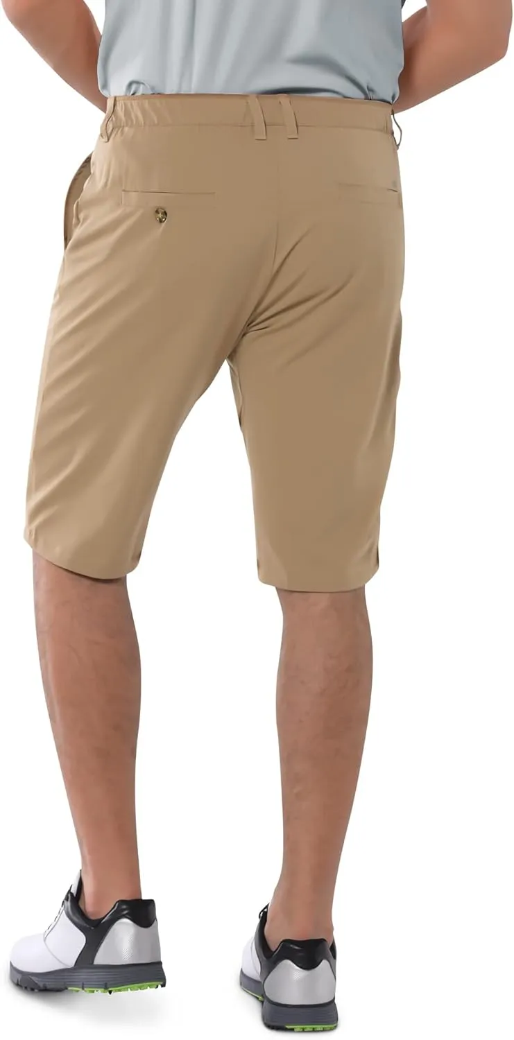 33,000ft Men's Golf Shorts Dry Fit, Lightweight Quick Dry Golf Stretch Shorts with Pockets 11" Inseam for Travel Casual