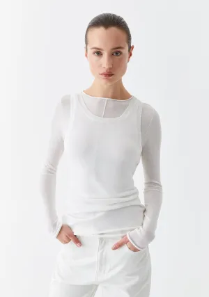 Aston Knit Pullover_White