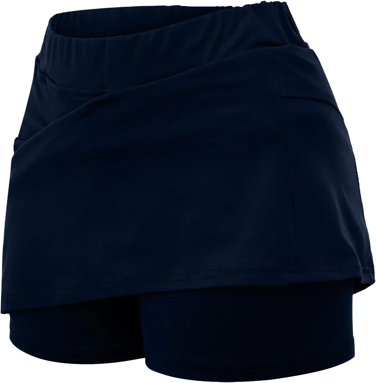Athletic Skorts for Women Plus Size Tummy Control Tennis Yoga Shorts Hight Waist Solid Comfy Elastic Gym Skirts