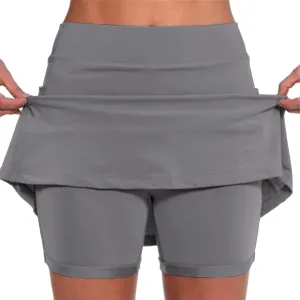 Athletic Skorts for Women Plus Size Tummy Control Tennis Yoga Shorts Hight Waist Solid Comfy Elastic Gym Skirts