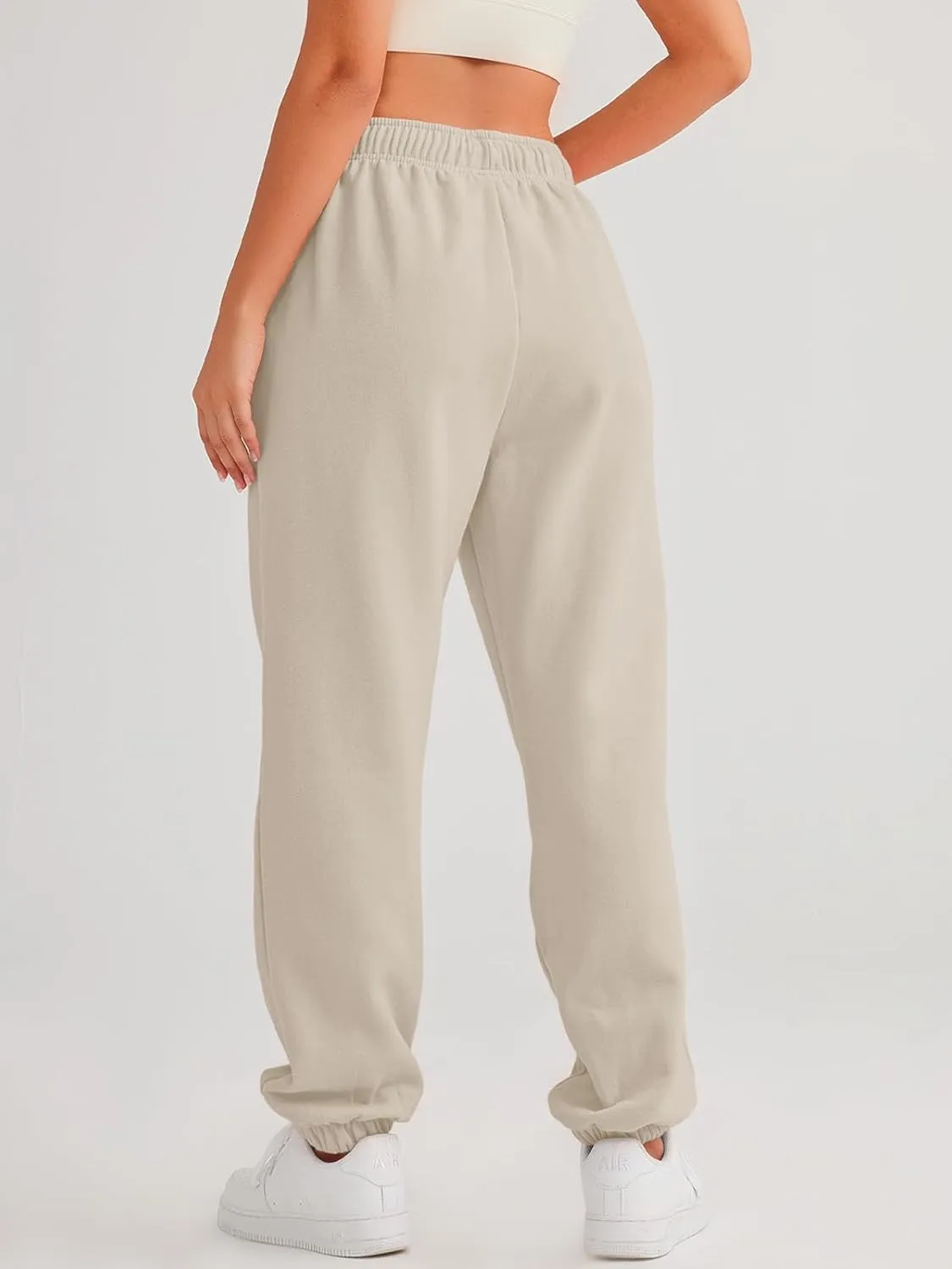 AUTOMET Women's Casual Baggy Fleece Sweatpants