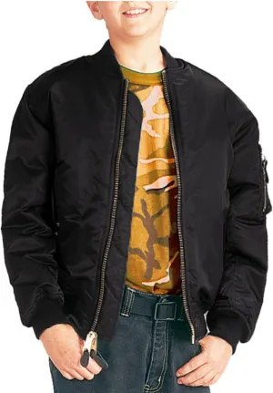 Boys Bomber Jacket, Kids MA-1 Flight Jacket