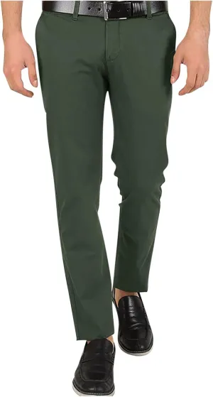 Business Casual Suit Pants for Men Slim Fit Formal Work Dress Pants Gentle Bridegroom Wedding Guest Straight Trousers
