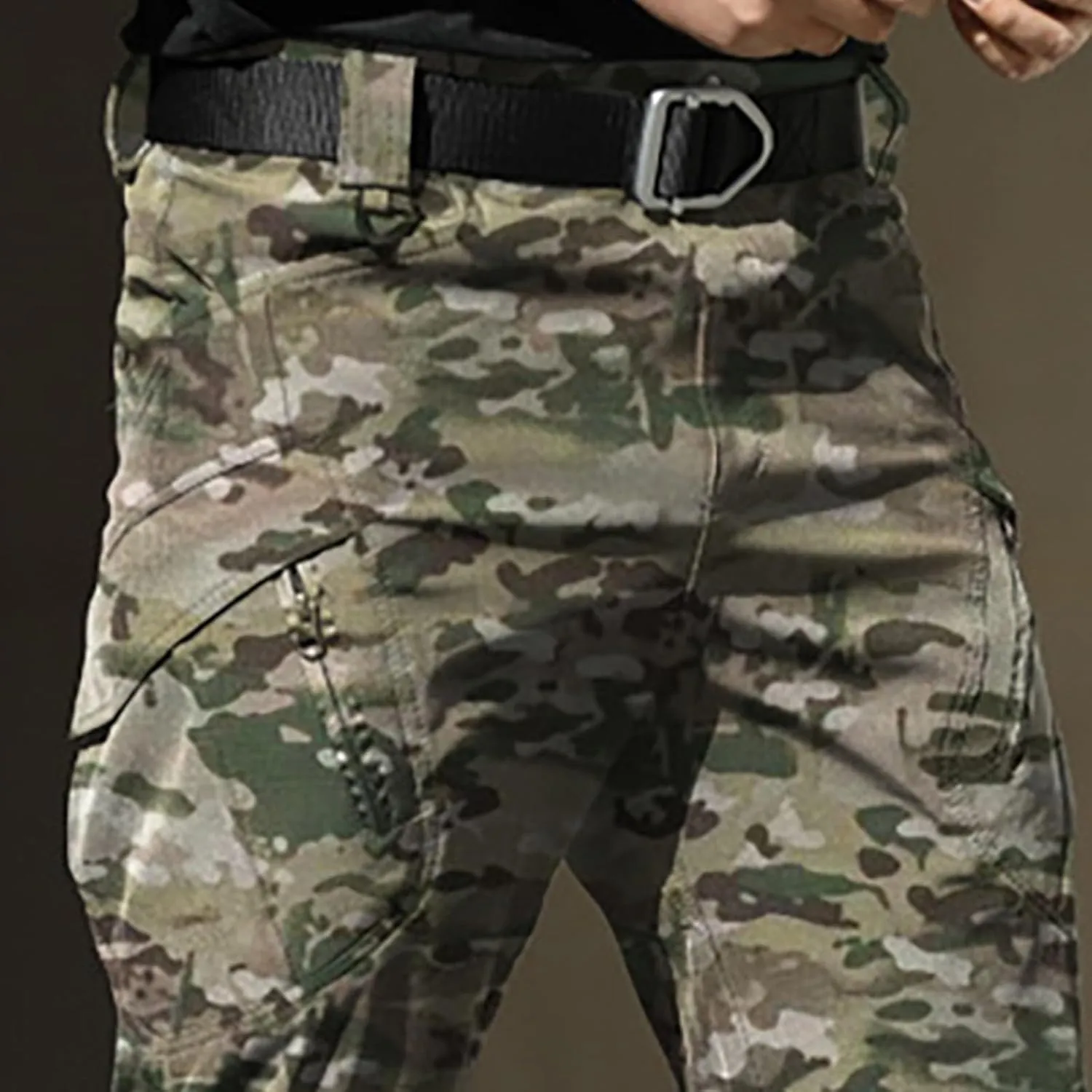Camo Cargo Pants for Men Slim Fit Stretch Outdoor Hiking Hunting Safari Tactical Trousers Classic Military Army Pants