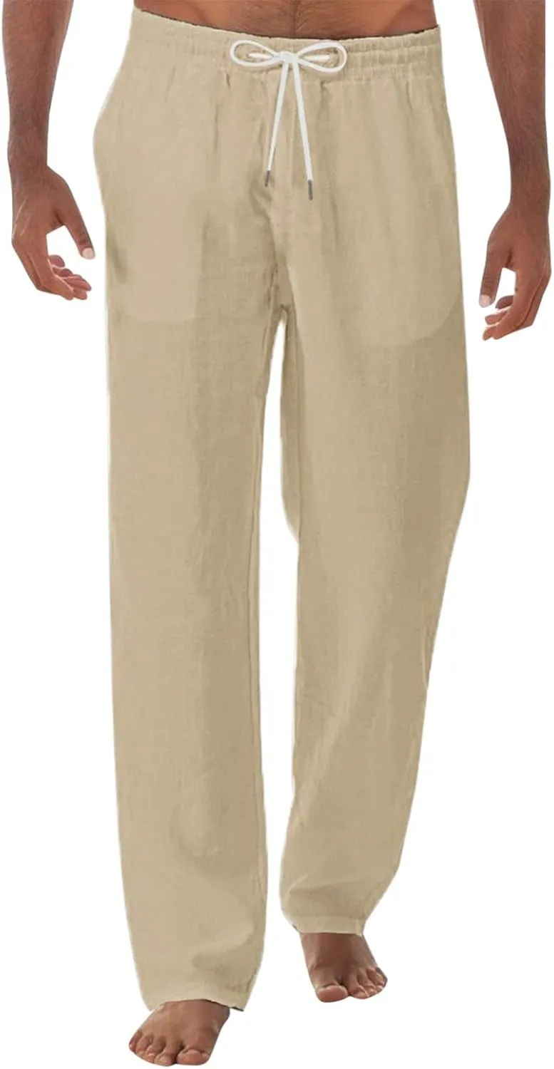 Casual Work Pants for Men Slim Stretch Chino Trousers Men's Slim-Fit Wrinkle- Flat-Front Chino Pants for Fall Men