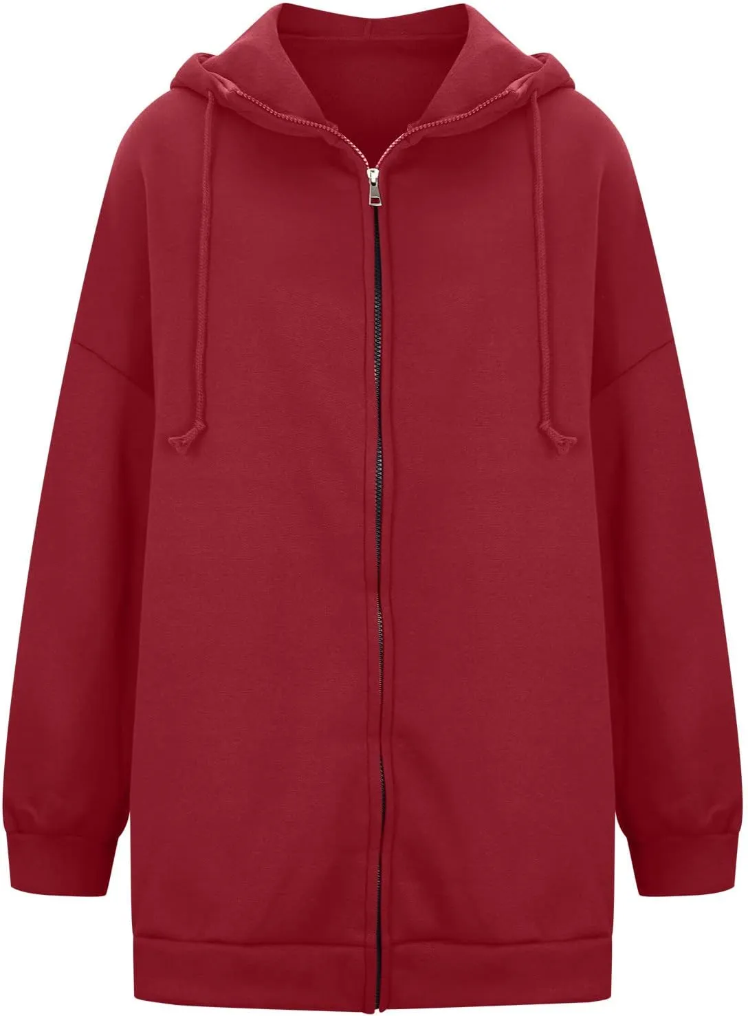 Ceboyel Women Oversized Sweatshirt Loose Fit Full Zip Up Fashion Long Hoodies Trendy Y2K Jackets Winter Outfits Clothes 2023