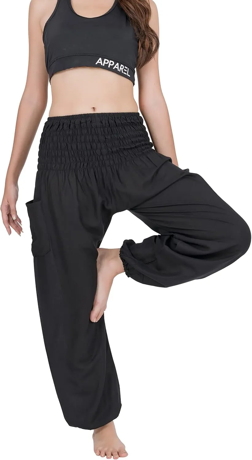 CHAINUPON Harem Pants Women Flowy Trouser Yoga Boho Hippie Clothes