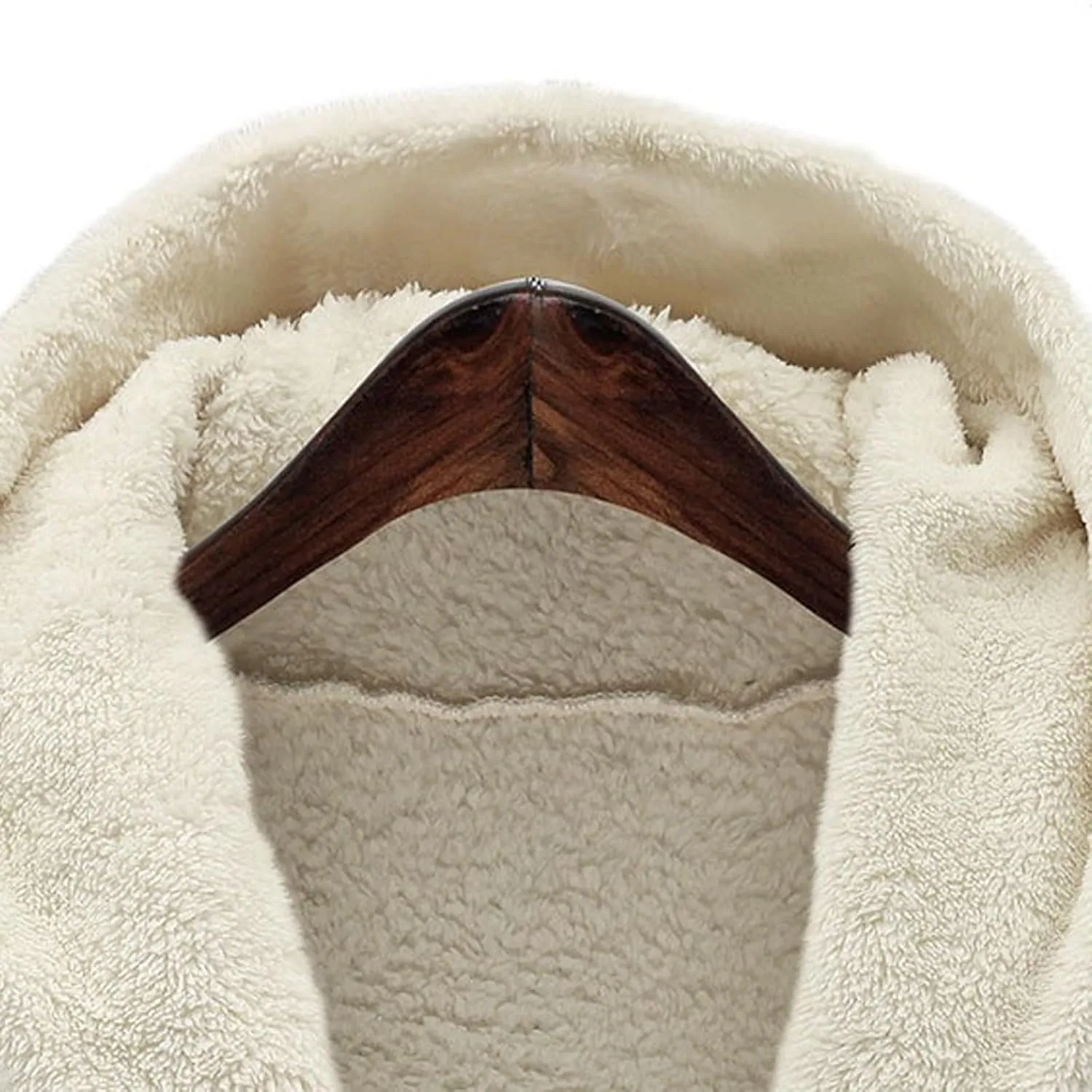COTECRAM Women's 2024 Winter Fuzzy Batwing Sleeve Fleece Open Front Hooded Cardigans Jacket Oversized Sherpa Coats Outerwear