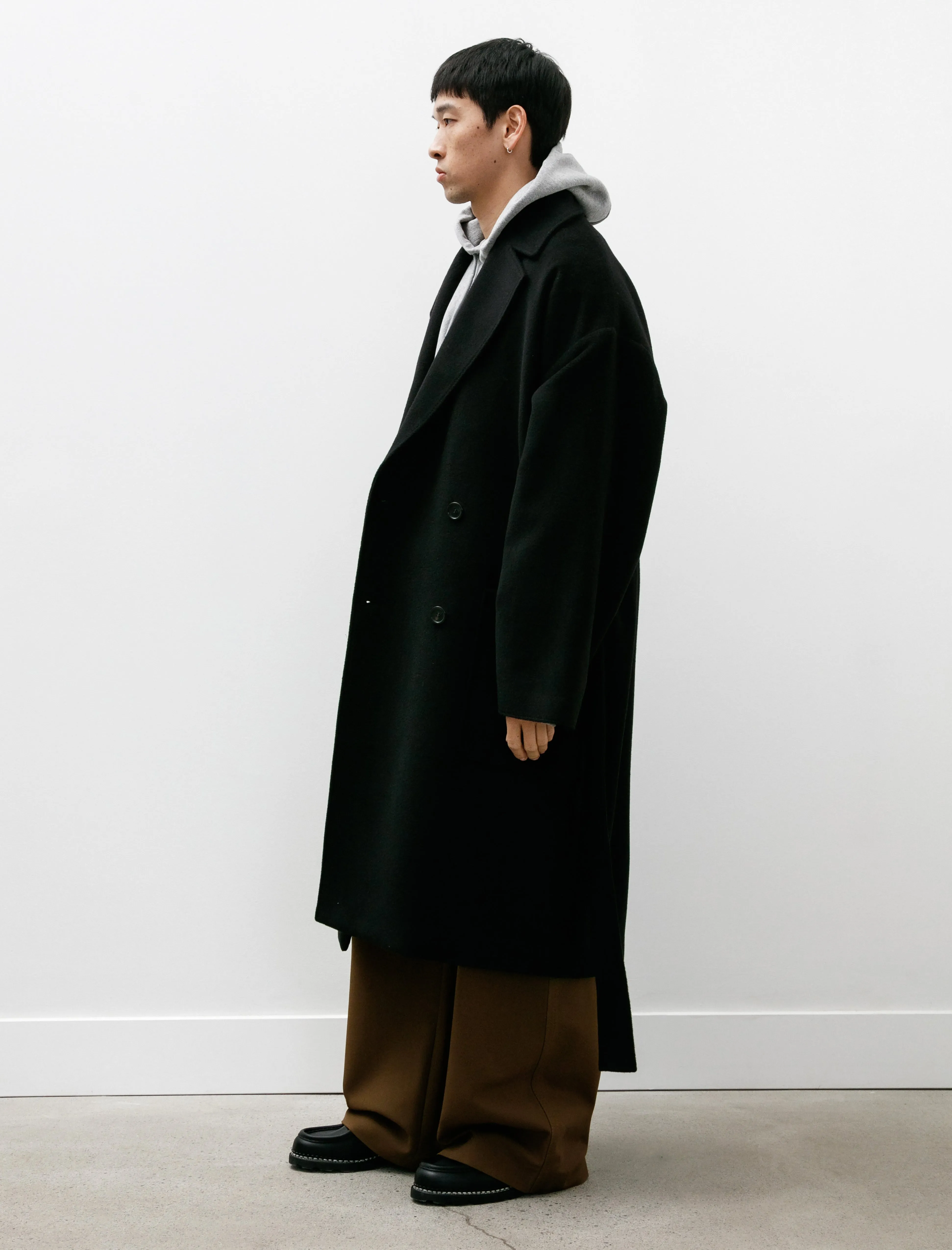 Double Breasted Coat Black