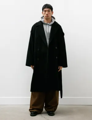 Double Breasted Coat Black