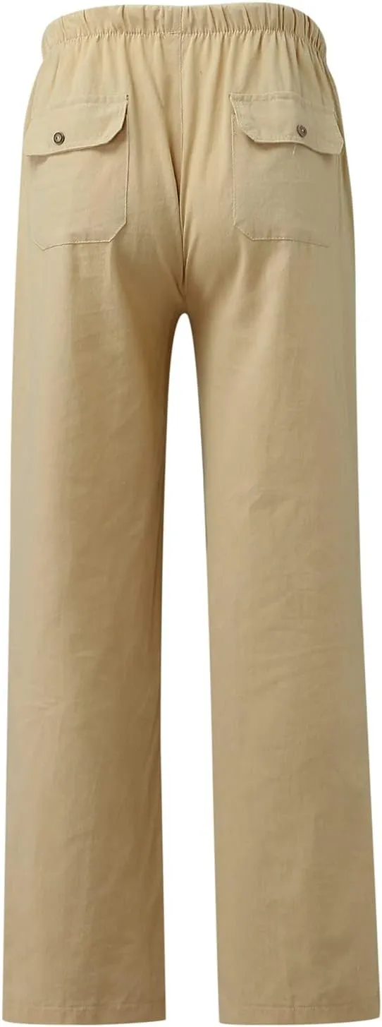 Dress Trousers for Men Mens Cargo Work Trouser Mens Cargo Trousers Cotton Slim Fit Chinos Men's Fleece Sweatpants