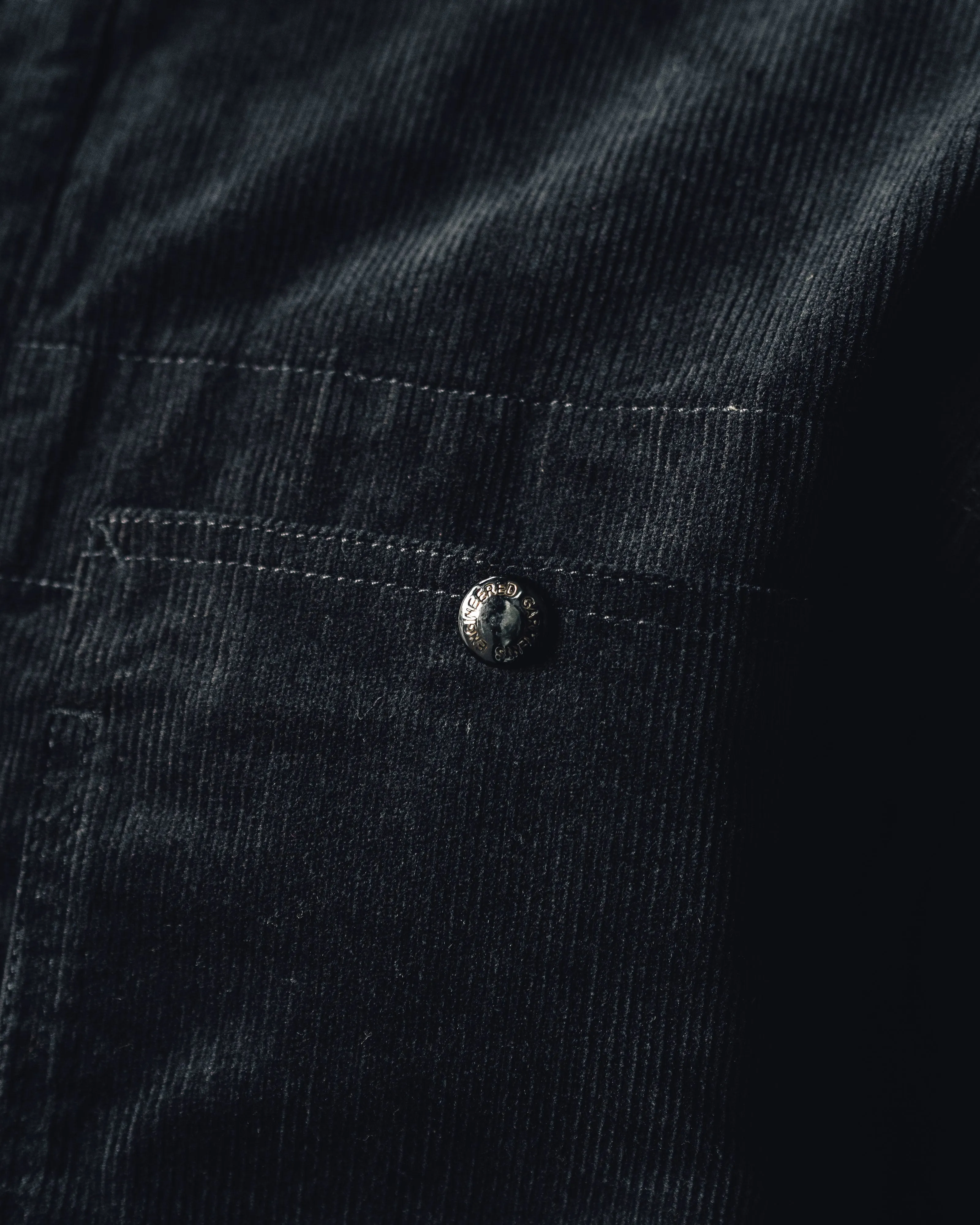 Engineered Garments Fatigue Shirt, Black Corduroy