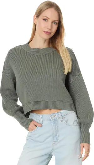 Free People Women's Easy Street Crop Pullover Sweater