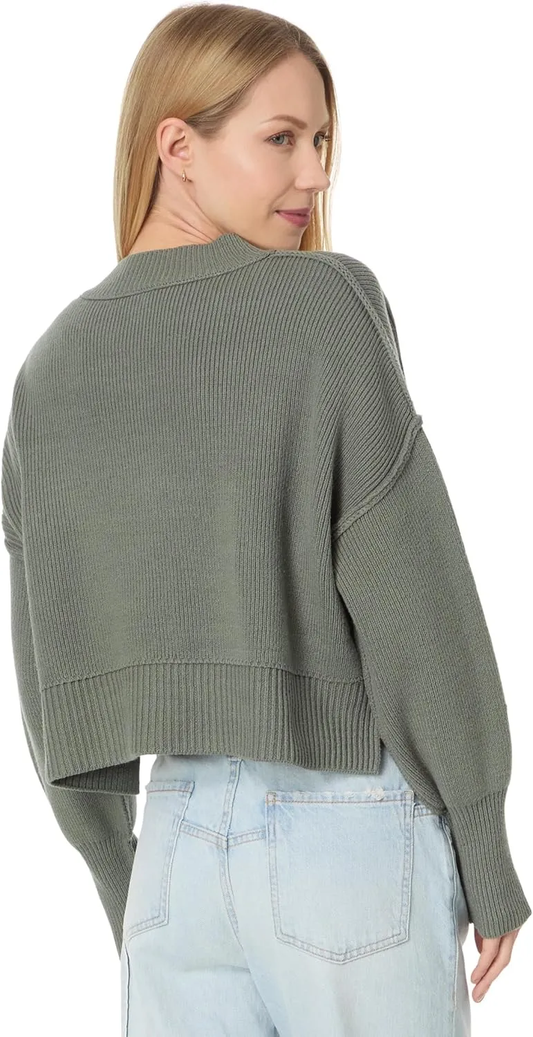 Free People Women's Easy Street Crop Pullover Sweater