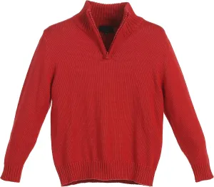 Gioberti Boy's Knitted Half Zip 100% Cotton Sweater