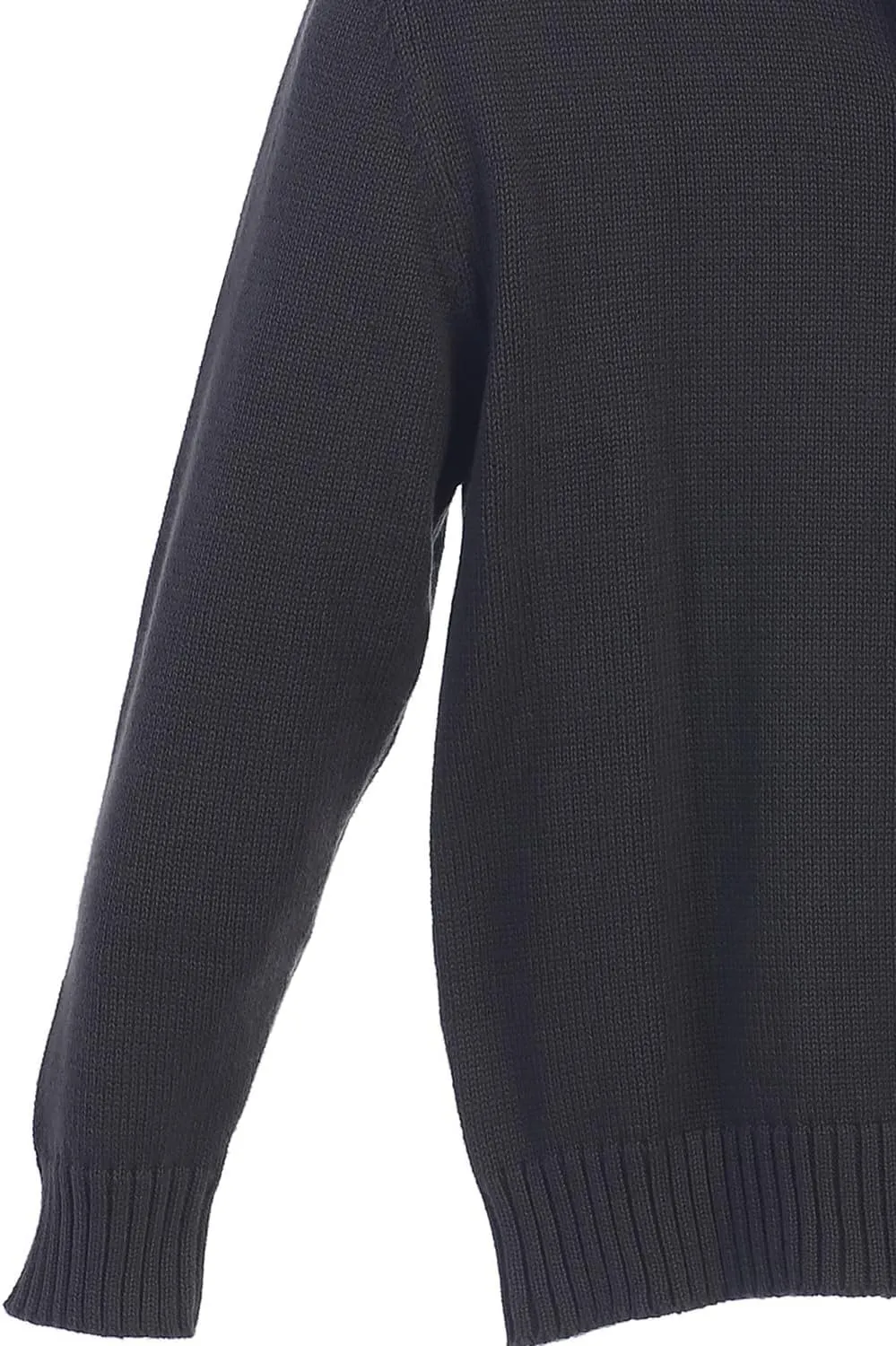 Gioberti Boy's Knitted Half Zip 100% Cotton Sweater