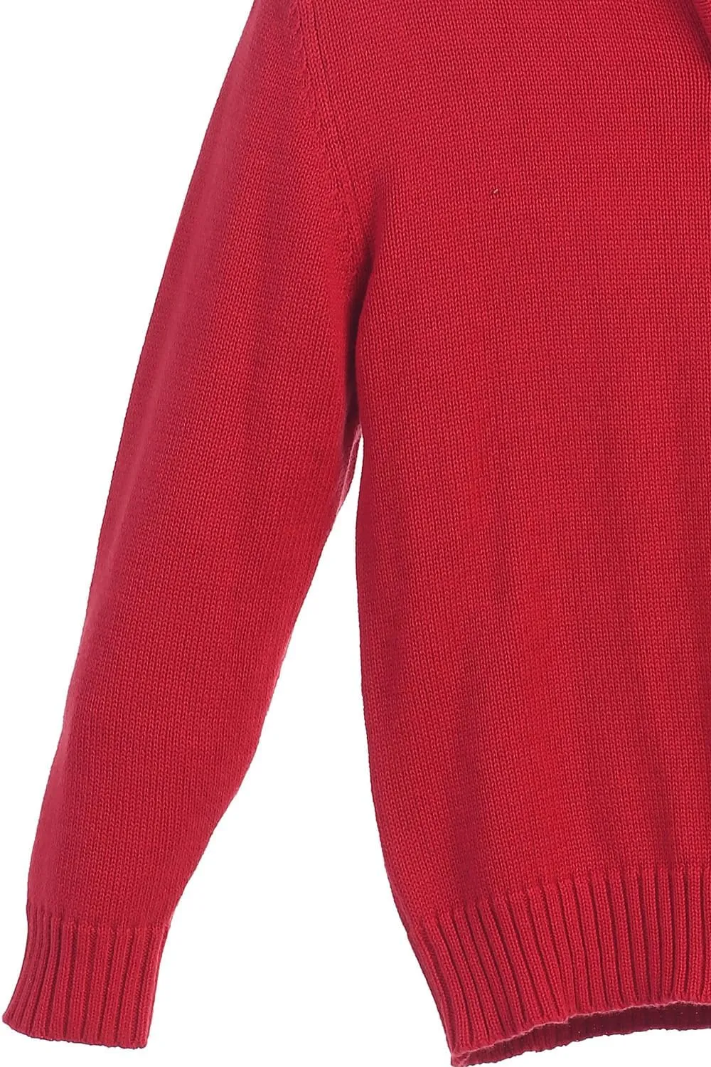 Gioberti Boy's Knitted Half Zip 100% Cotton Sweater