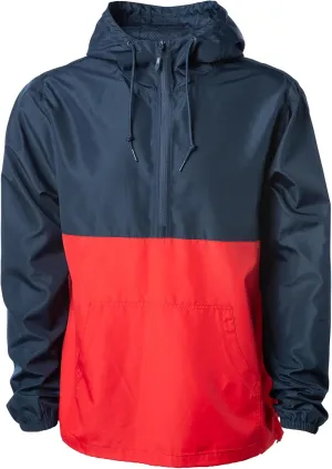 Global Blank Men's Lightweight Packable Windbreaker Jacket Water Reistant Zip Up Hoodie for Men