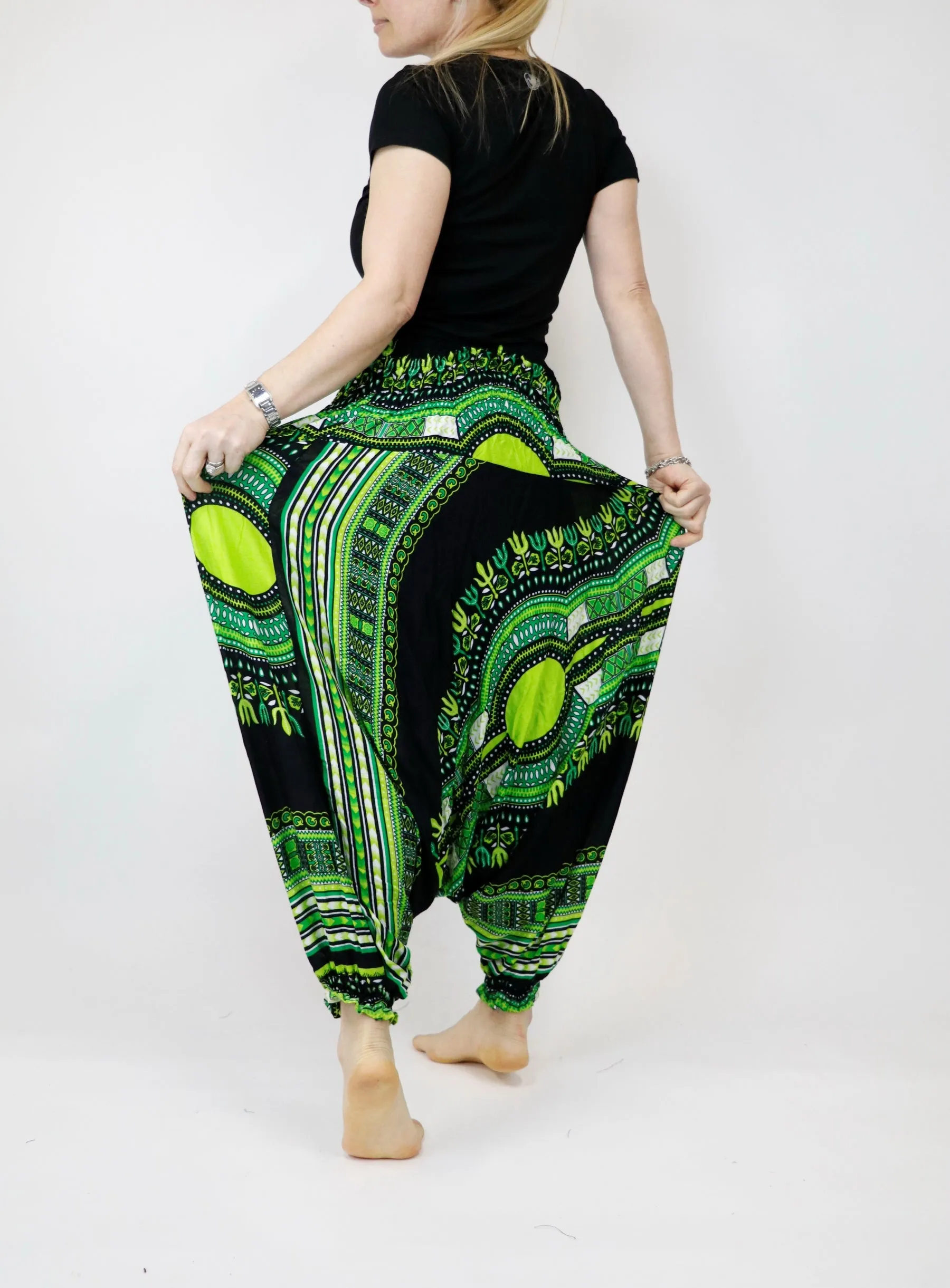Harem Pants Native African Print Pant Unisex Boho Hippie Yoga Jumpsuits Rompers Bohemian Gypsy Loose Baggy Pants Festival