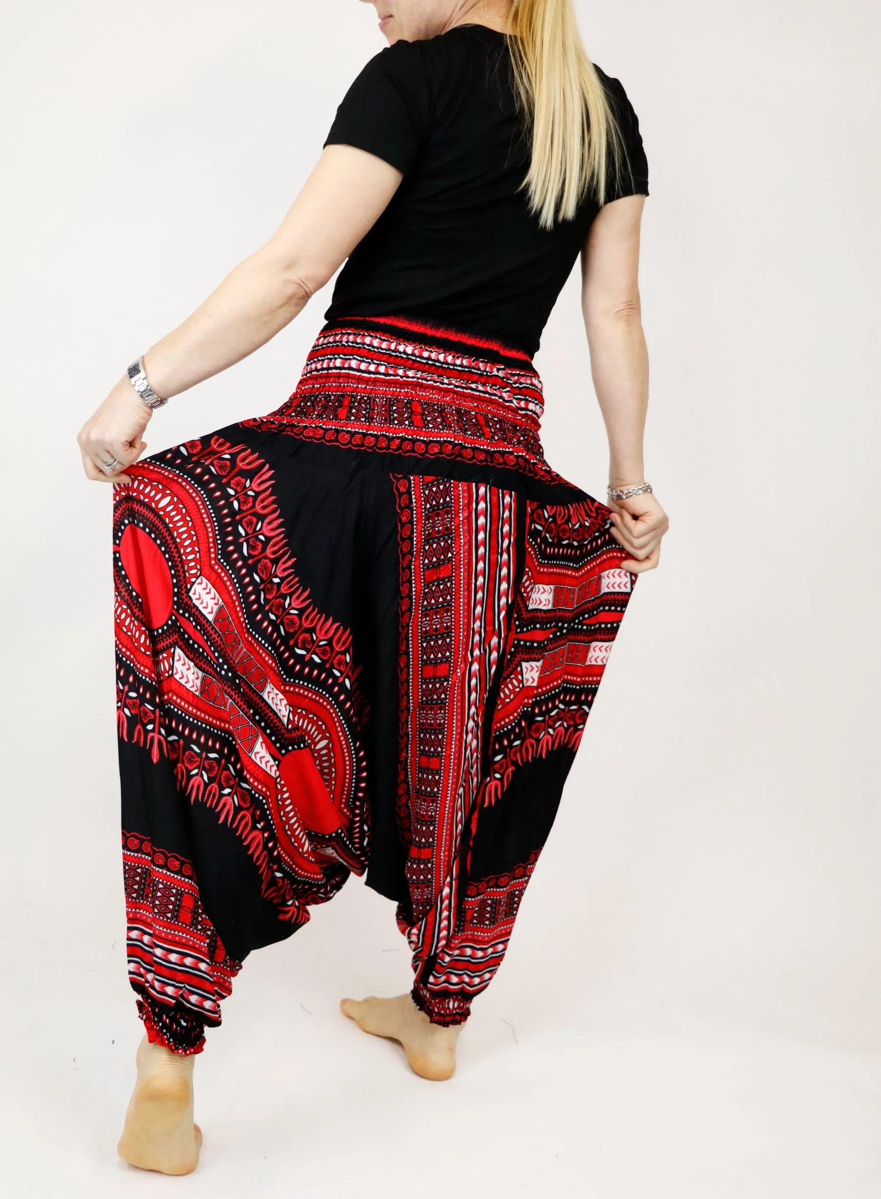 Harem Pants Native African Print Pant Unisex Boho Hippie Yoga Jumpsuits Rompers Bohemian Gypsy Loose Baggy Pants Festival