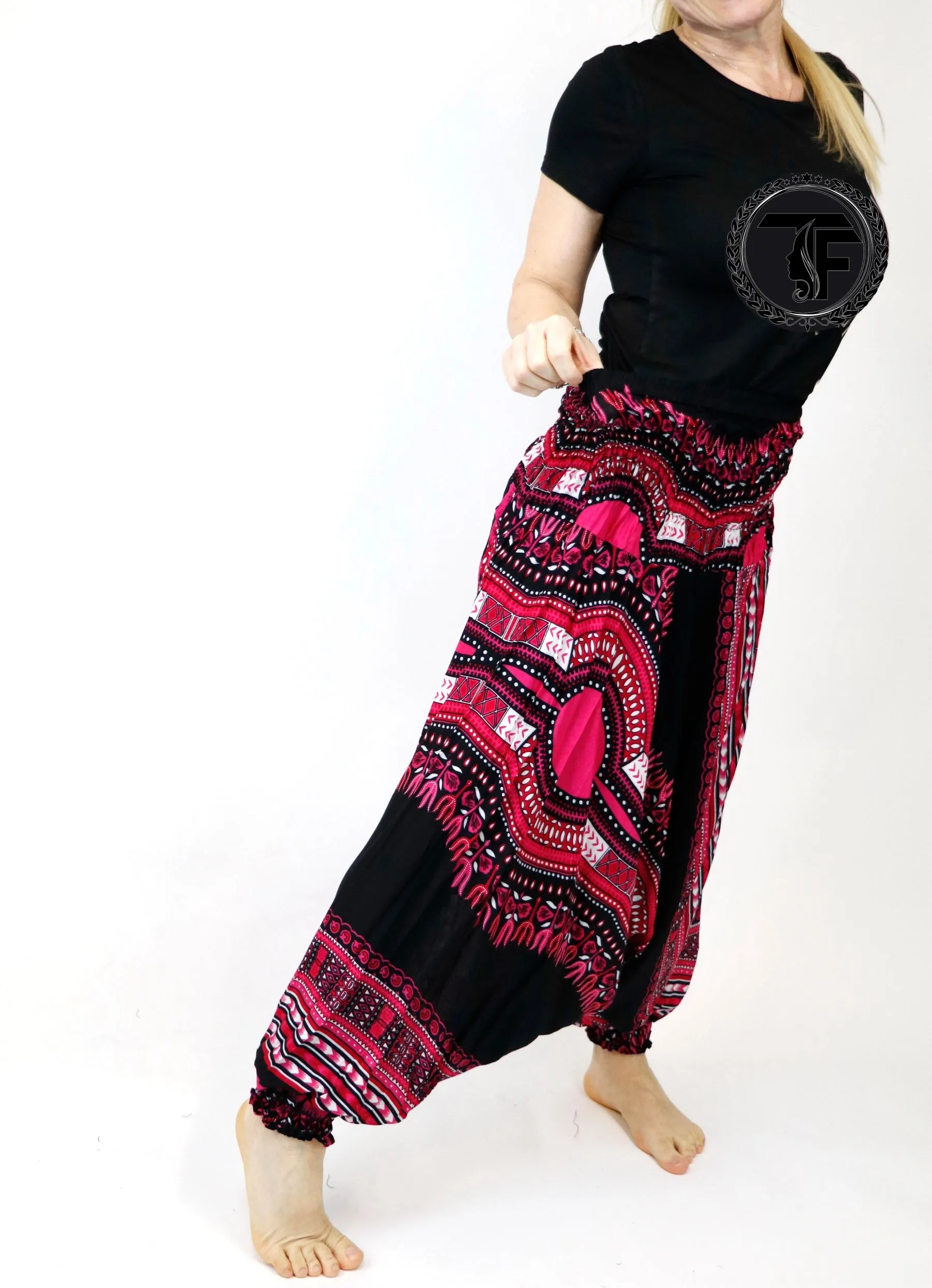 Harem Pants Native African Print Pant Unisex Boho Hippie Yoga Jumpsuits Rompers Bohemian Gypsy Loose Baggy Pants Festival