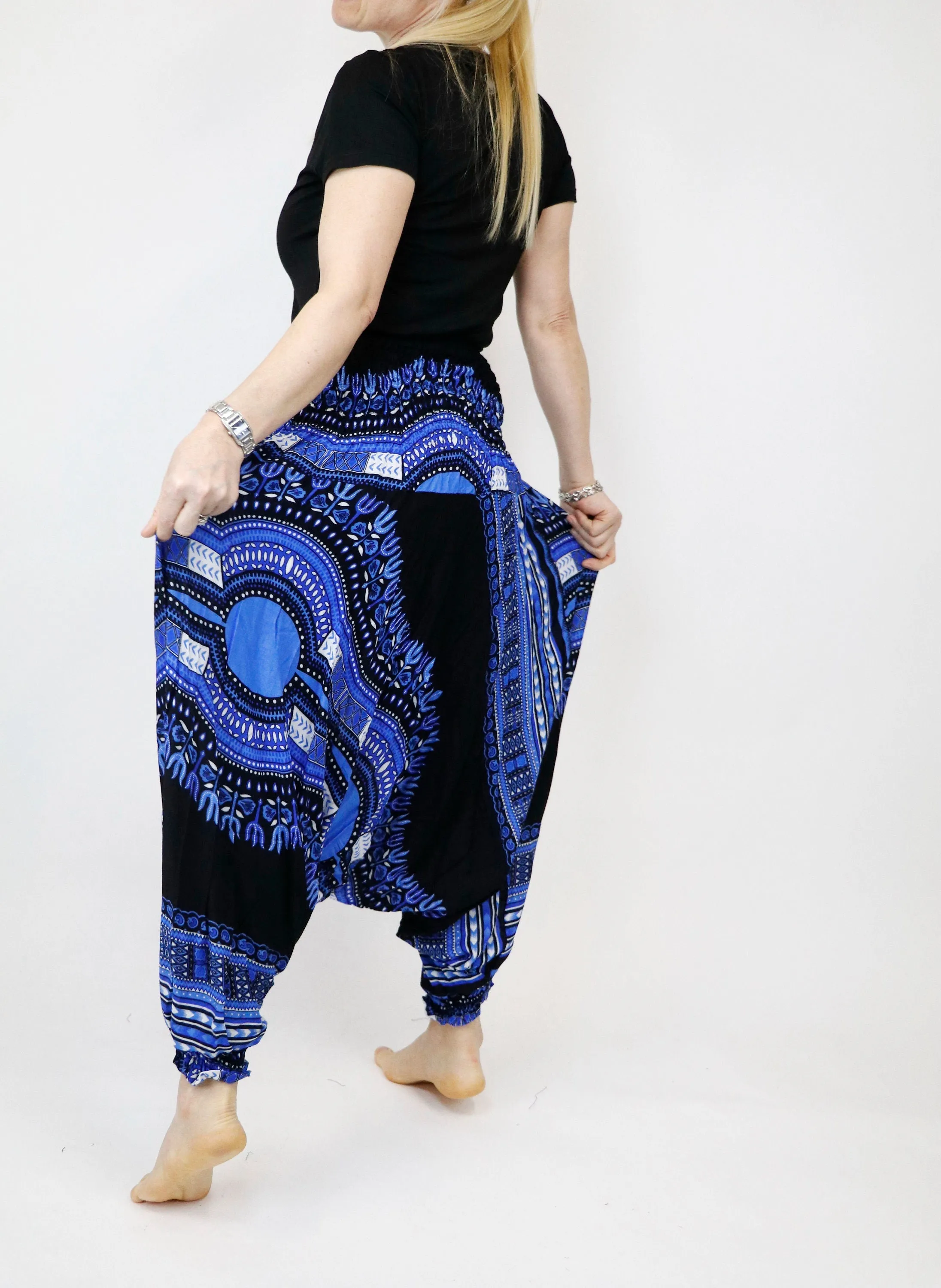 Harem Pants Native African Print Pant Unisex Boho Hippie Yoga Jumpsuits Rompers Bohemian Gypsy Loose Baggy Pants Festival