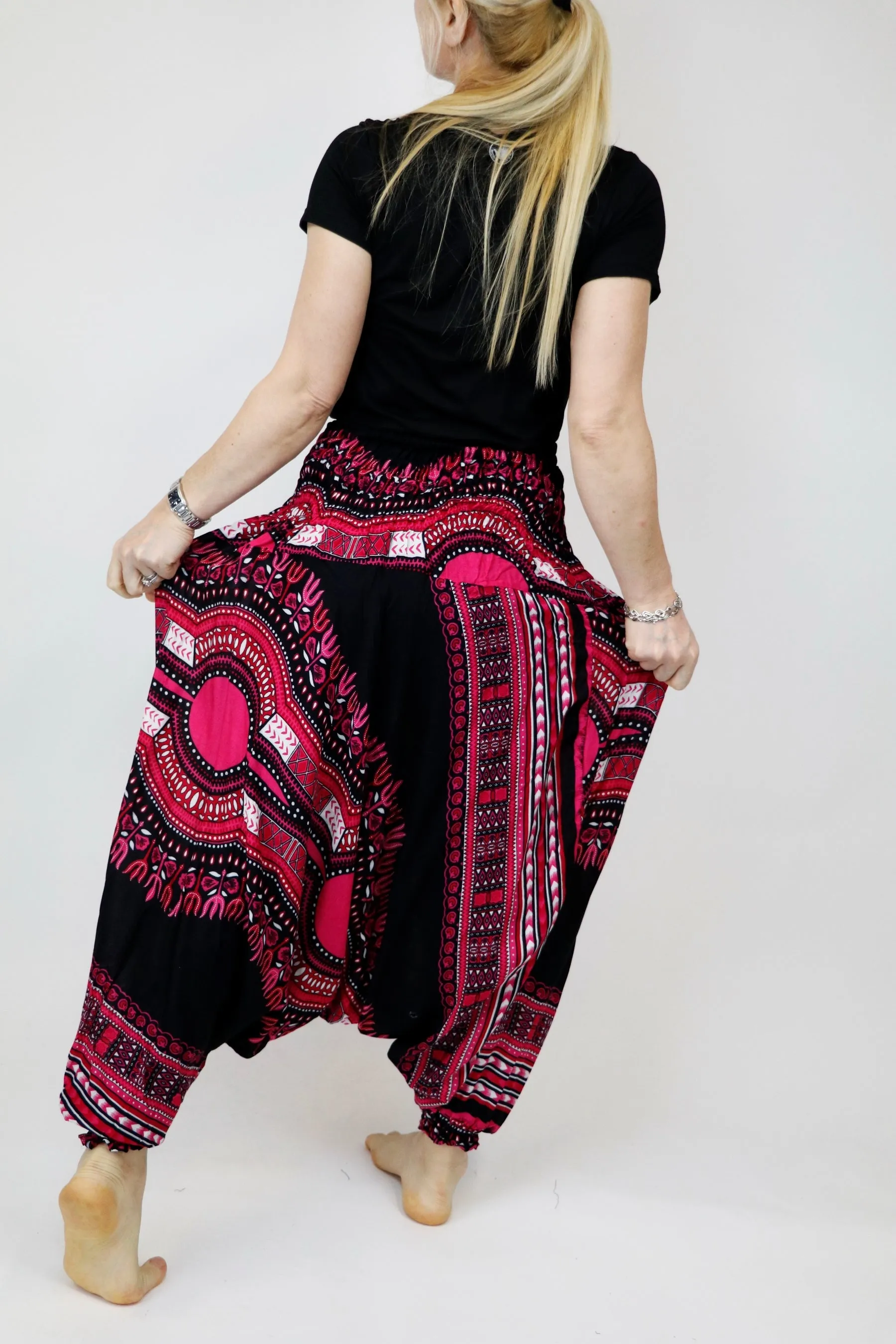 Harem Pants Native African Print Pant Unisex Boho Hippie Yoga Jumpsuits Rompers Bohemian Gypsy Loose Baggy Pants Festival