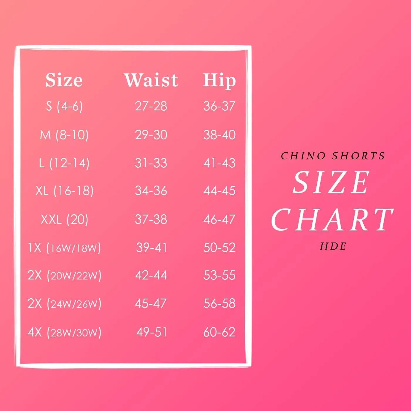 HDE Chino Shorts for Women 4" Inseam Elastic High Waisted Casual Summer Shorts