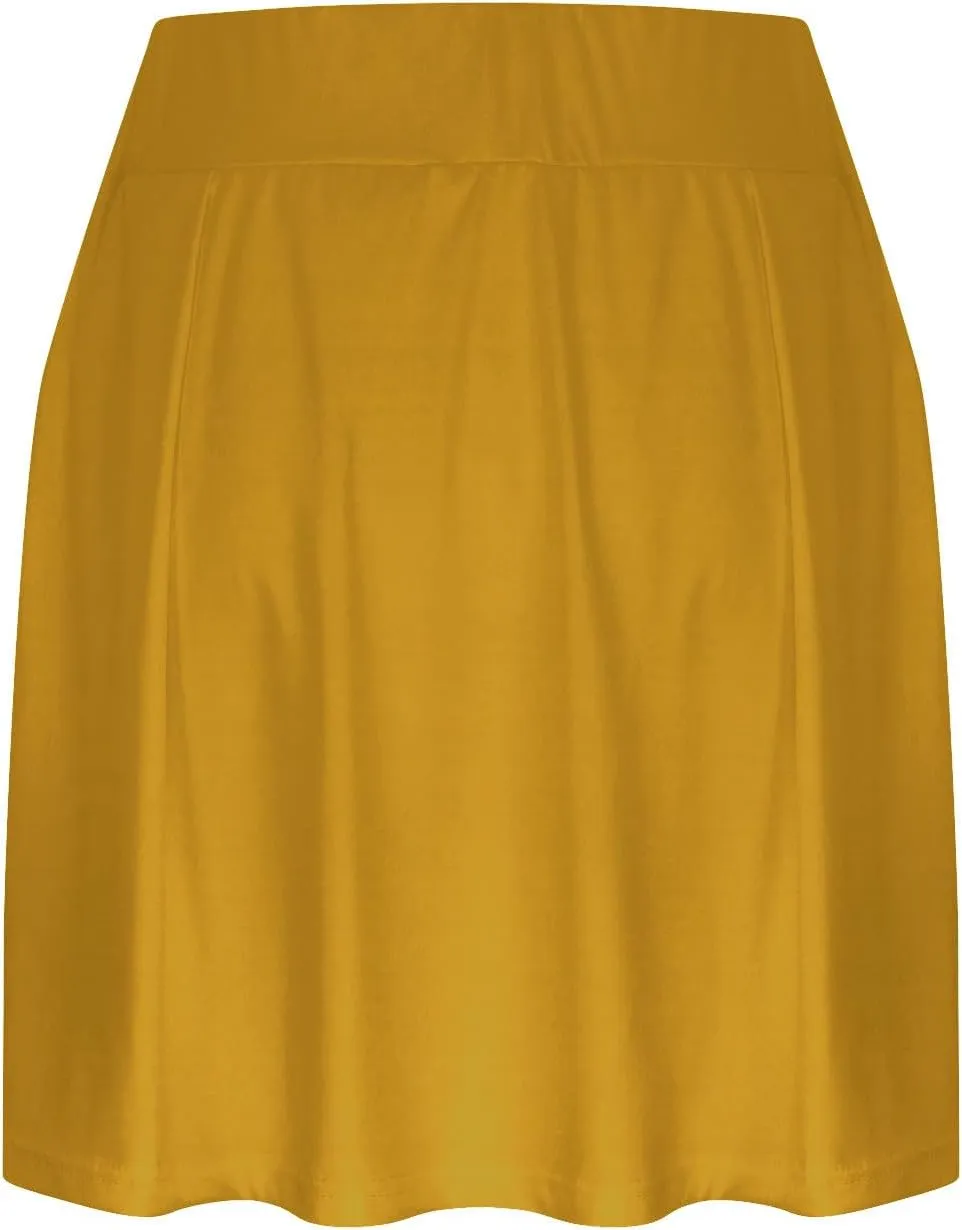 HGps8w Tennis Skirt for Women with Built-in Shorts Stretchy High Waisted Flowy Athletic Golf Skorts Skirts for Running Casual
