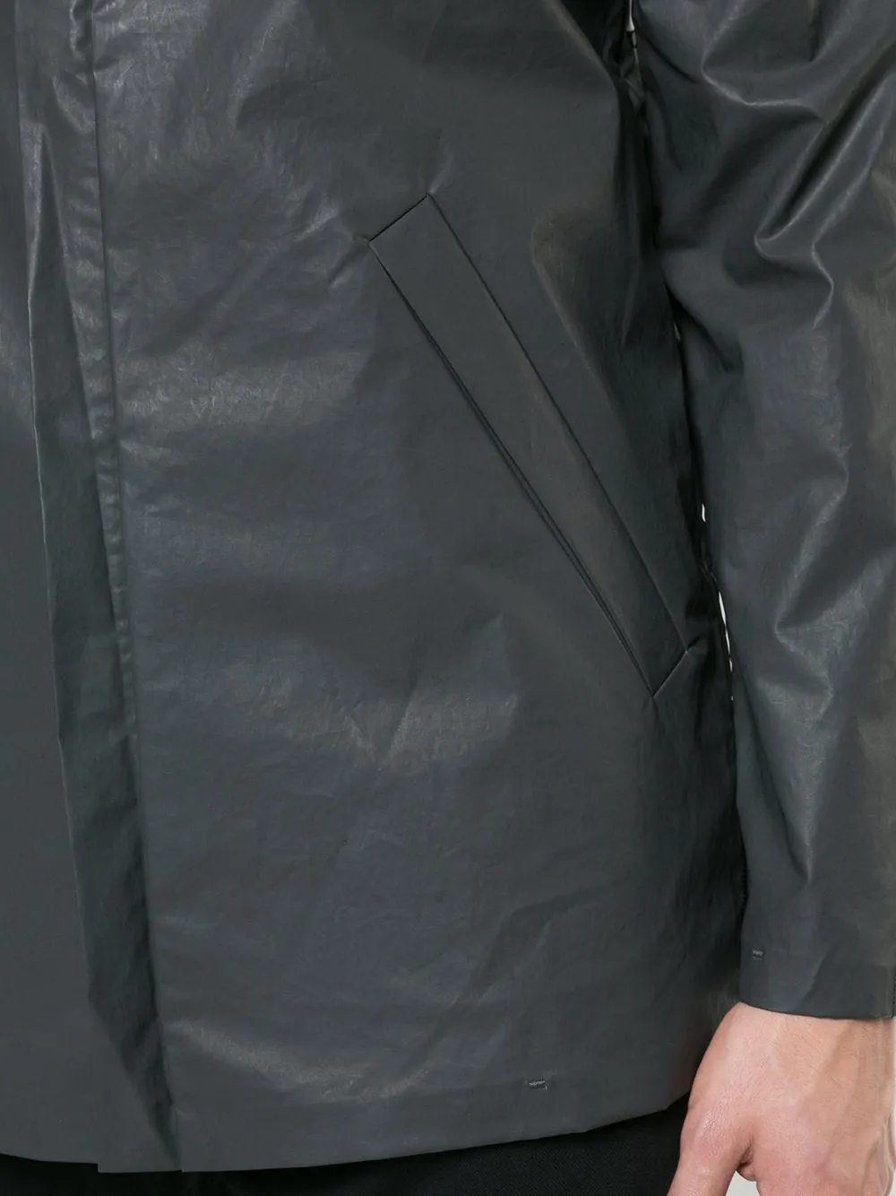 Hidden Inside Band Hooded Windbreaker