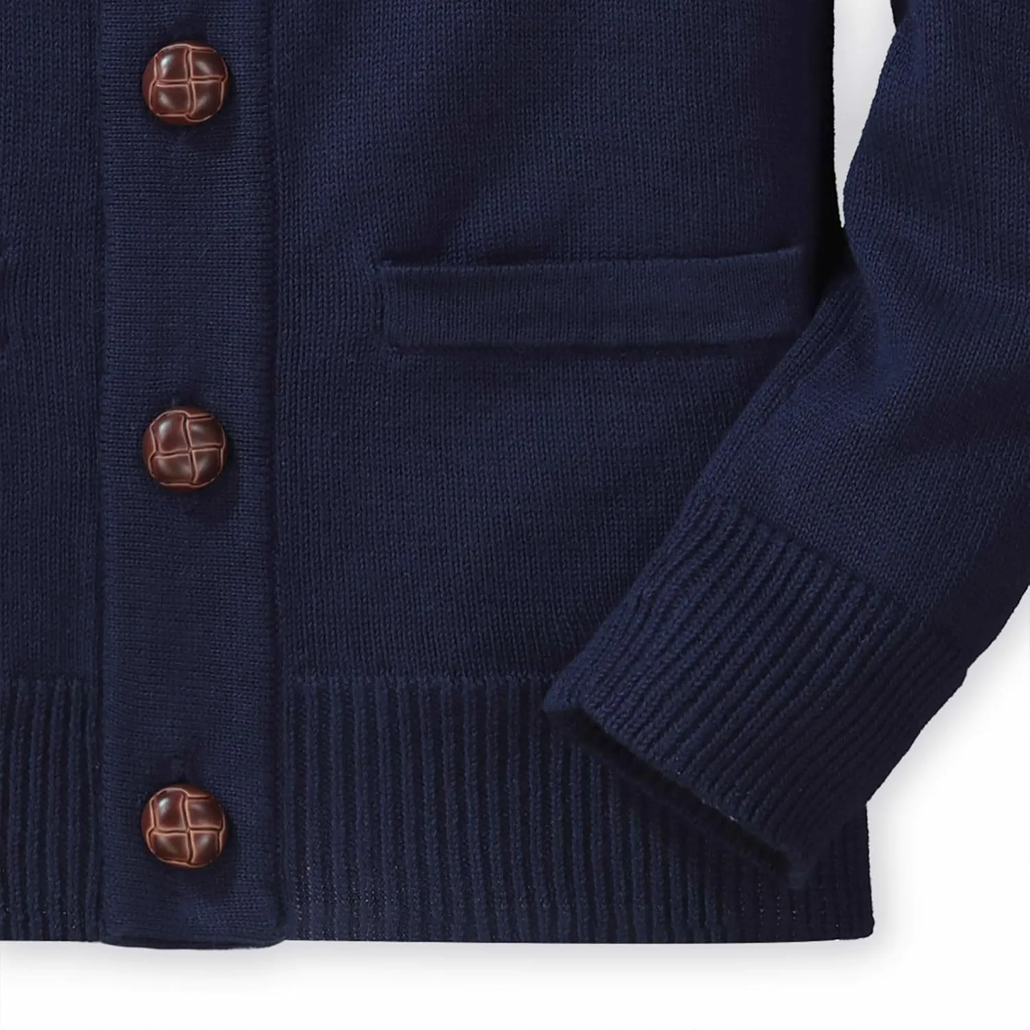 Hope & Henry Boys' Shawl Collar Sweater Cardigan