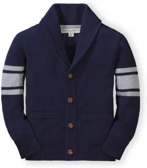 Hope & Henry Boys' Shawl Collar Sweater Cardigan