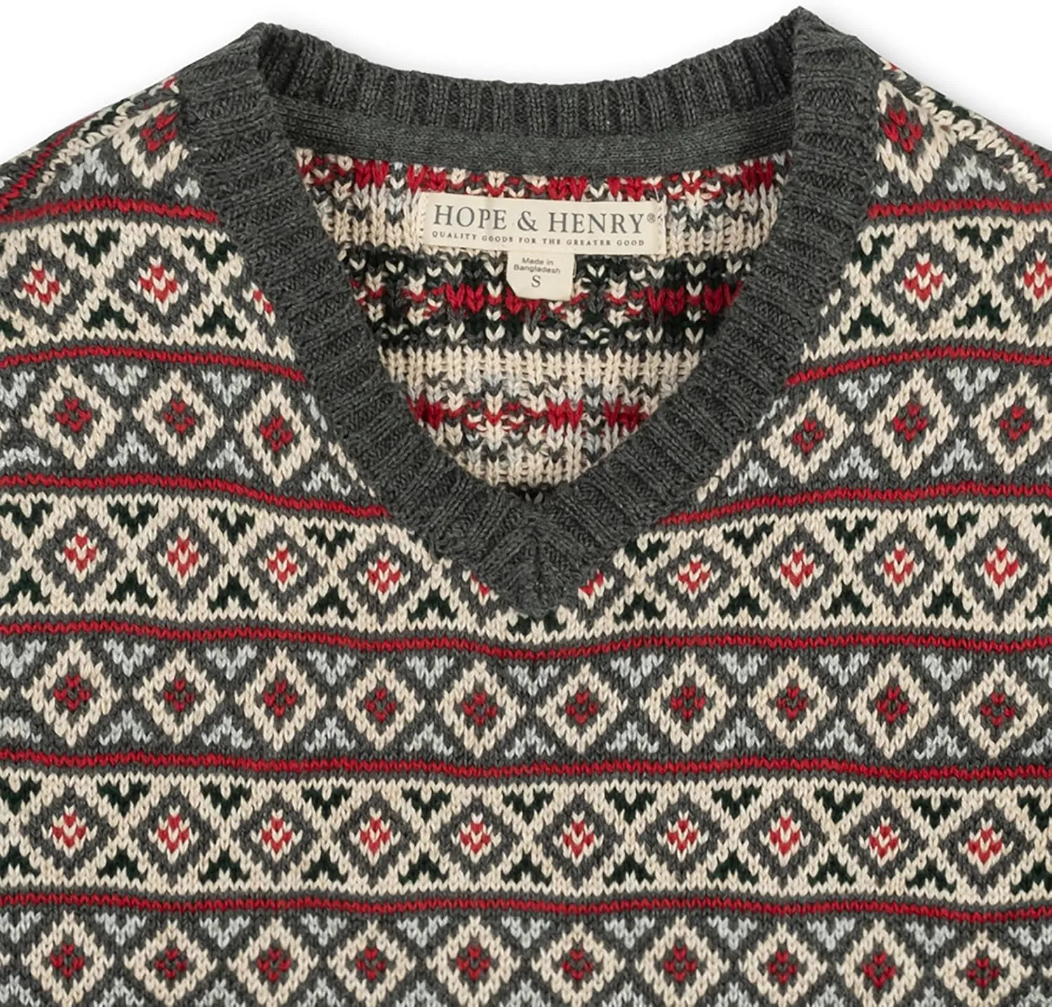 Hope & Henry Boys' V-Neck Sweater Vest