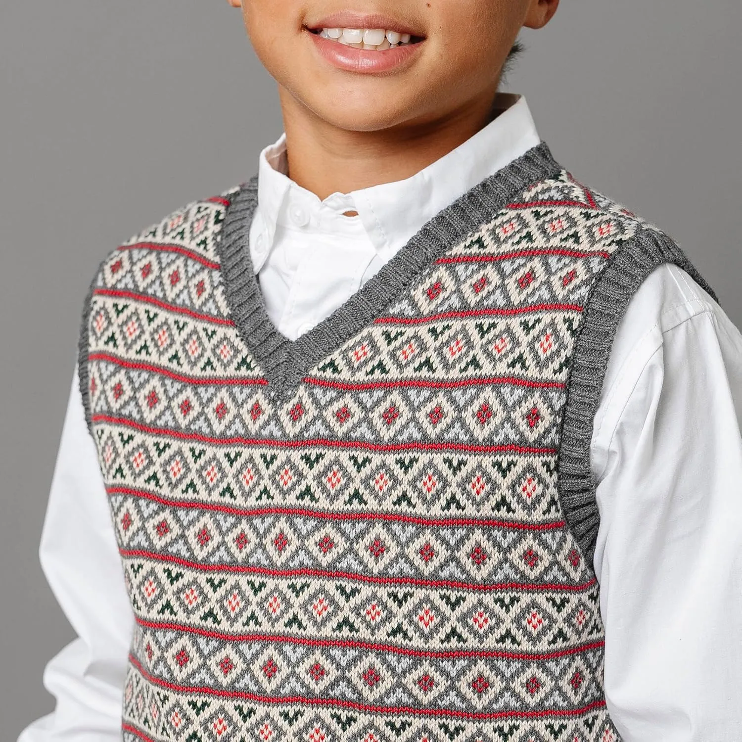 Hope & Henry Boys' V-Neck Sweater Vest