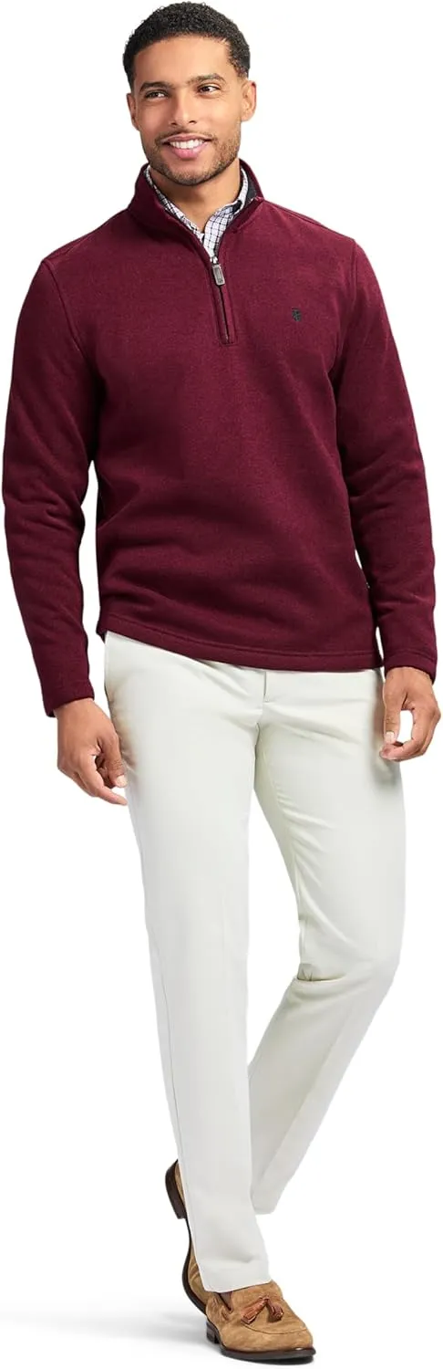 IZOD Men's Thermosoft Quarter Zip Sweater Fleece Pullover