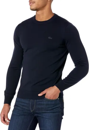 Lacoste Men's Crew Neck Merino Wool Sweater