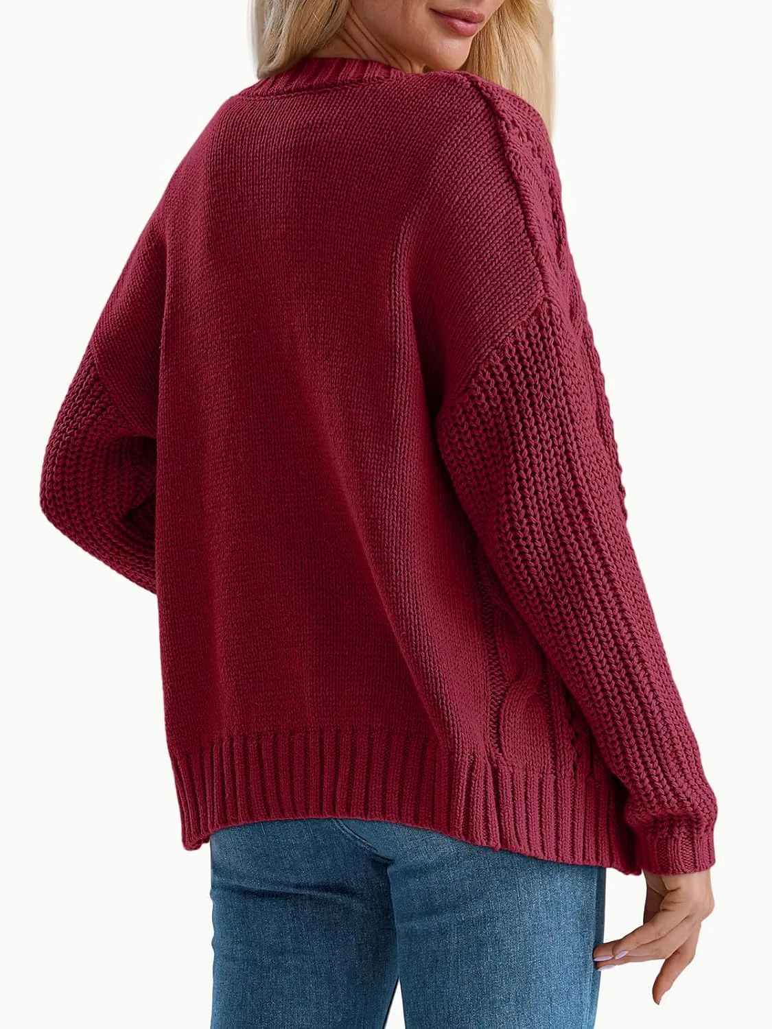 LILLUSORY Women's Cardigan Sweaters Cable Knit Crochet Cotton Fall Jackets Button Up Chunky Trendy Outfits