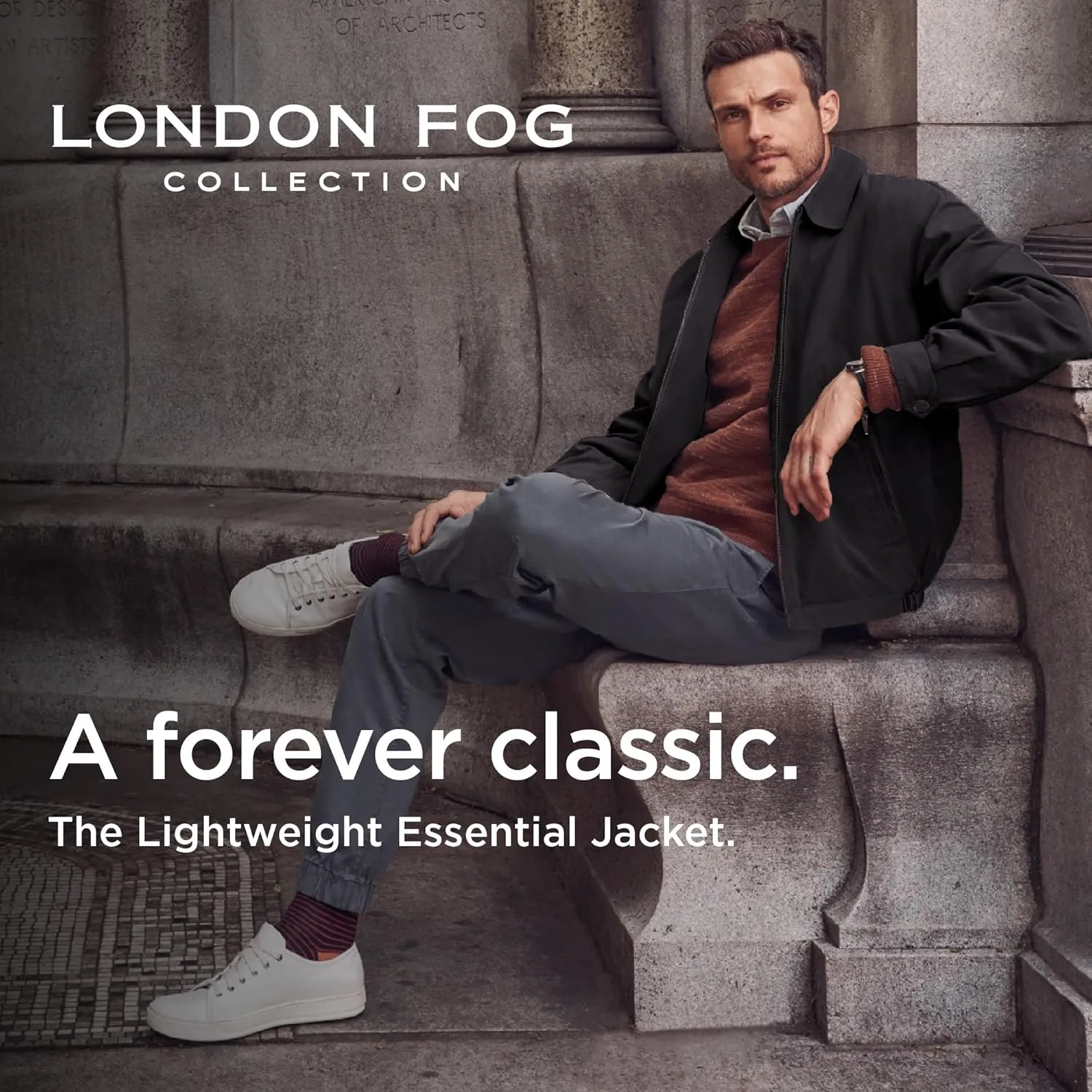 LONDON FOG Men's Auburn Zip-Front Golf Jacket (Regular & Big-Tall Sizes)