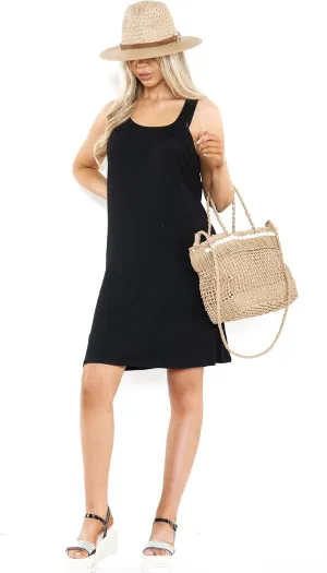Loxdonz Women's Beach Bathing Suit Swimsuit Cover Ups Dress Summer Casual Swimwear T Shirt Dresses