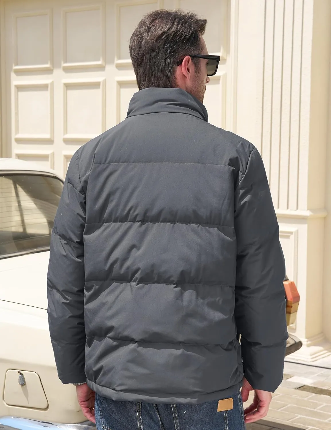 MAGCOMSEN Men's Down Jacket Warm Puffer Jacket Winter Coats Water Resistant Windproof Insulated Jacket