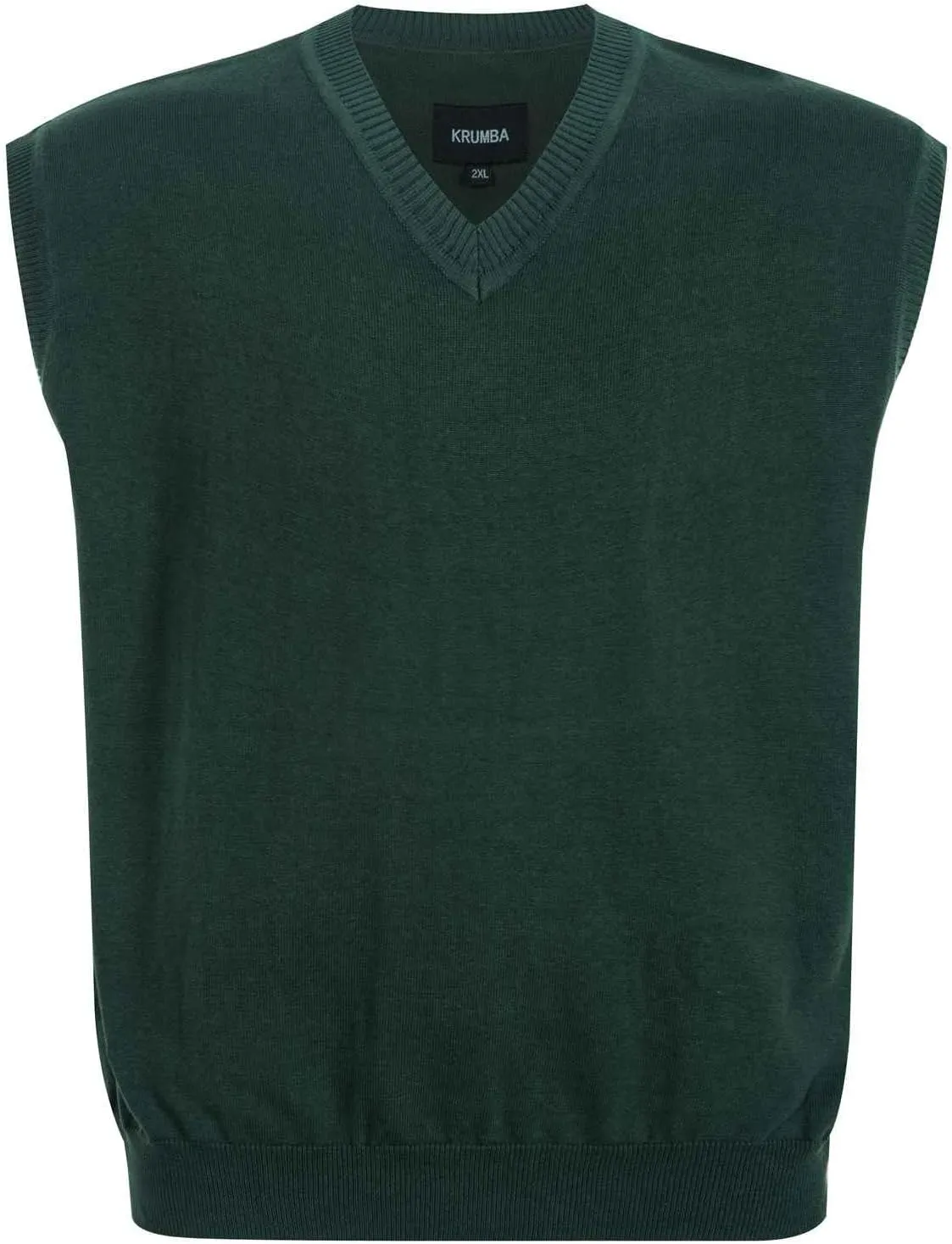 Men Oversized Sweater Vest: Plus Size Big Tall V Neck Cotton Pullover
