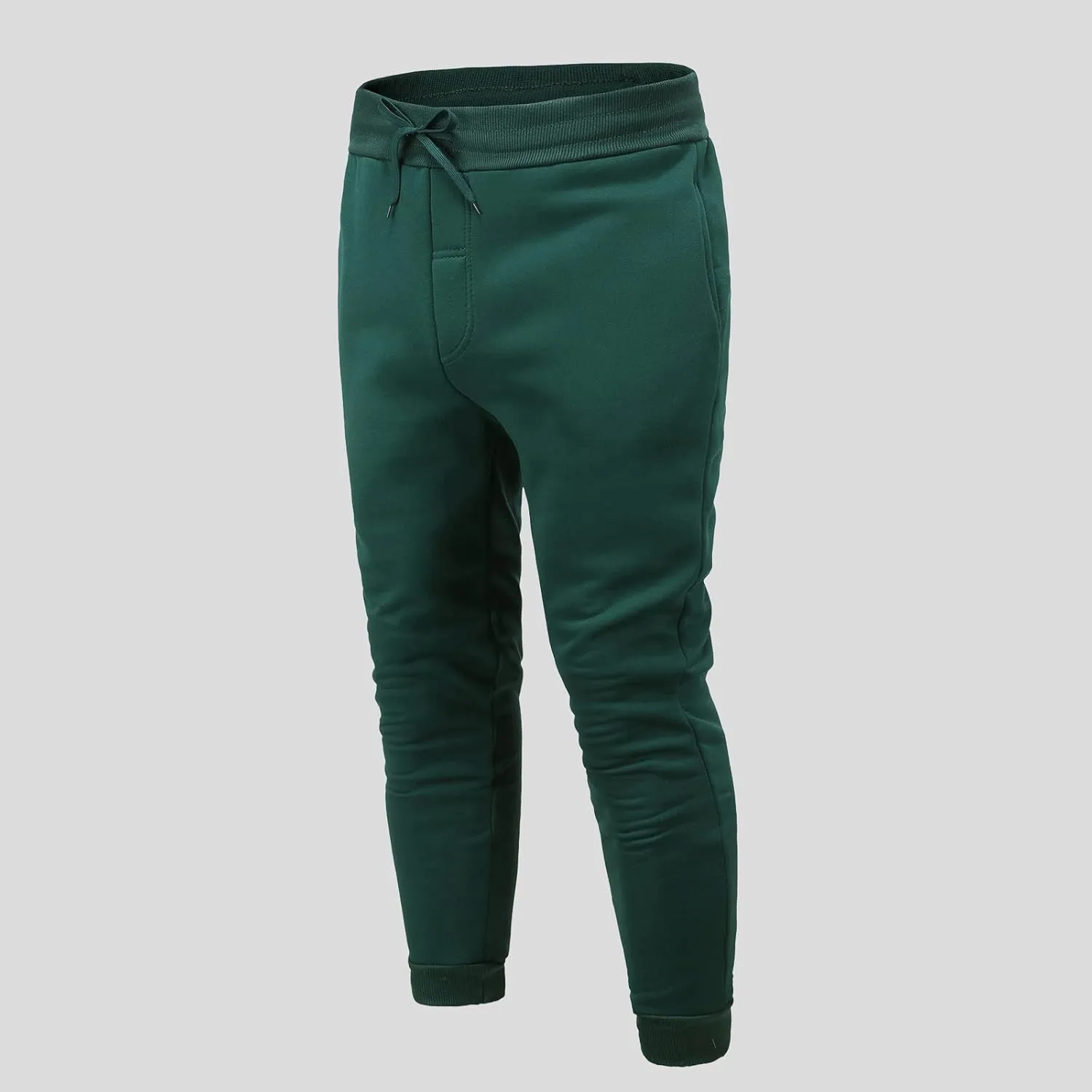 Men's Casual Cotton Sweatpants Elastic Waist Drawstring Joggers Stretch Slim Fit Sport Pants for Men with Pockets