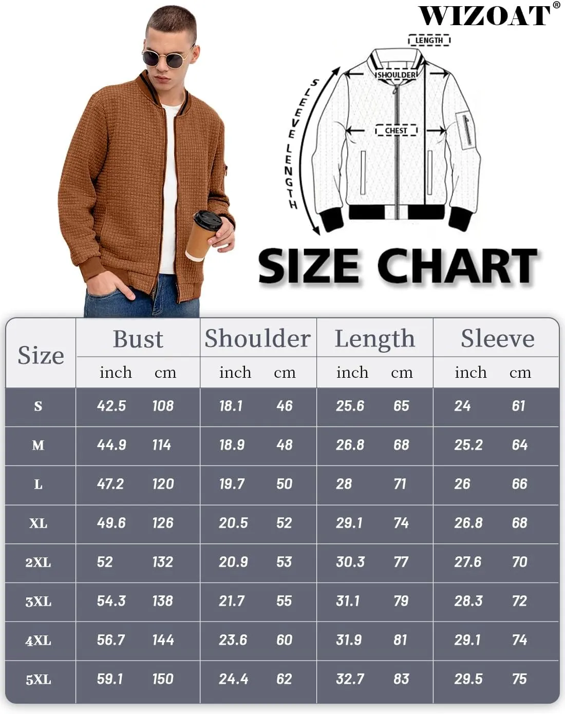 Mens Casual Jacket Lightweight Jacket Varsity Coat