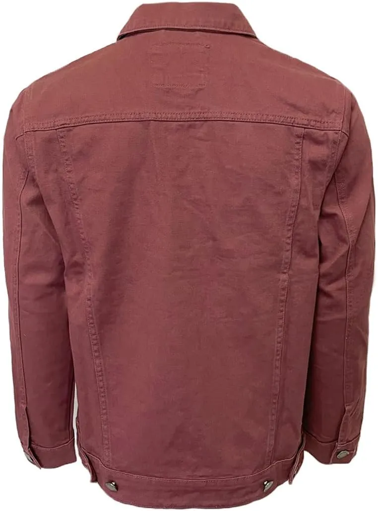 Men's Distressed Denim Jacket Ripped Jean Jacket