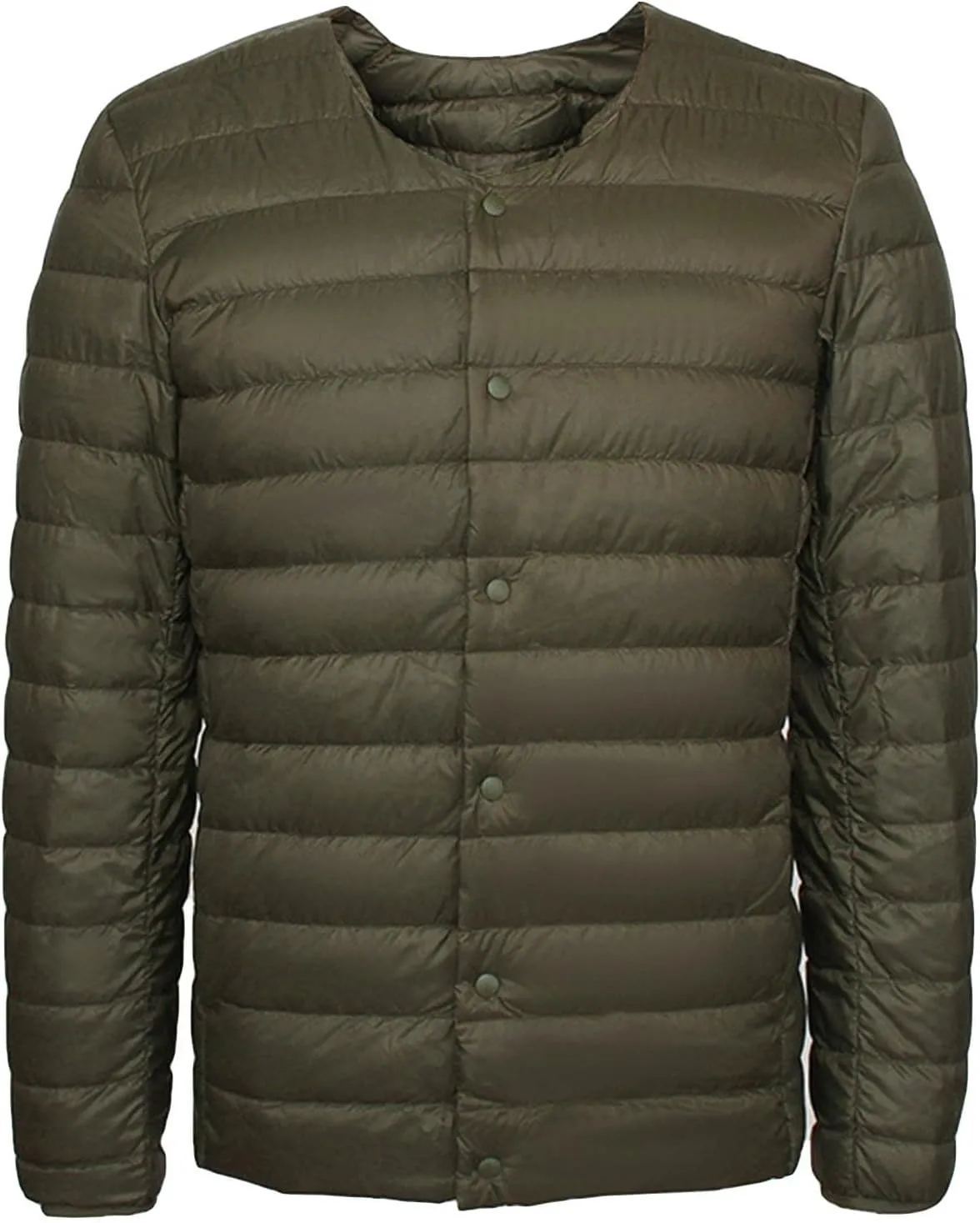 Men's Down Jacket Male Lightweight Puffer Winter Collarless Jacket Man Warm Inner Down Jacket Liner