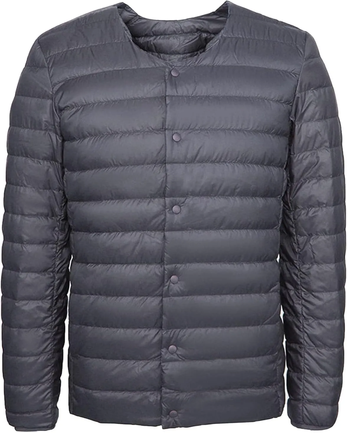 Men's Down Jacket Male Lightweight Puffer Winter Collarless Jacket Man Warm Inner Down Jacket Liner
