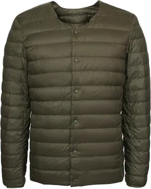 Men's Down Jacket Male Lightweight Puffer Winter Collarless Jacket Man Warm Inner Down Jacket Liner
