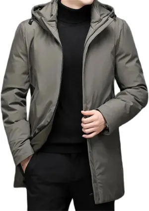 Men's Jacket Fashion Coat Winter Cotton Padded Parkas Jacket Thicken Jacket Outwear Male Hooded Coat