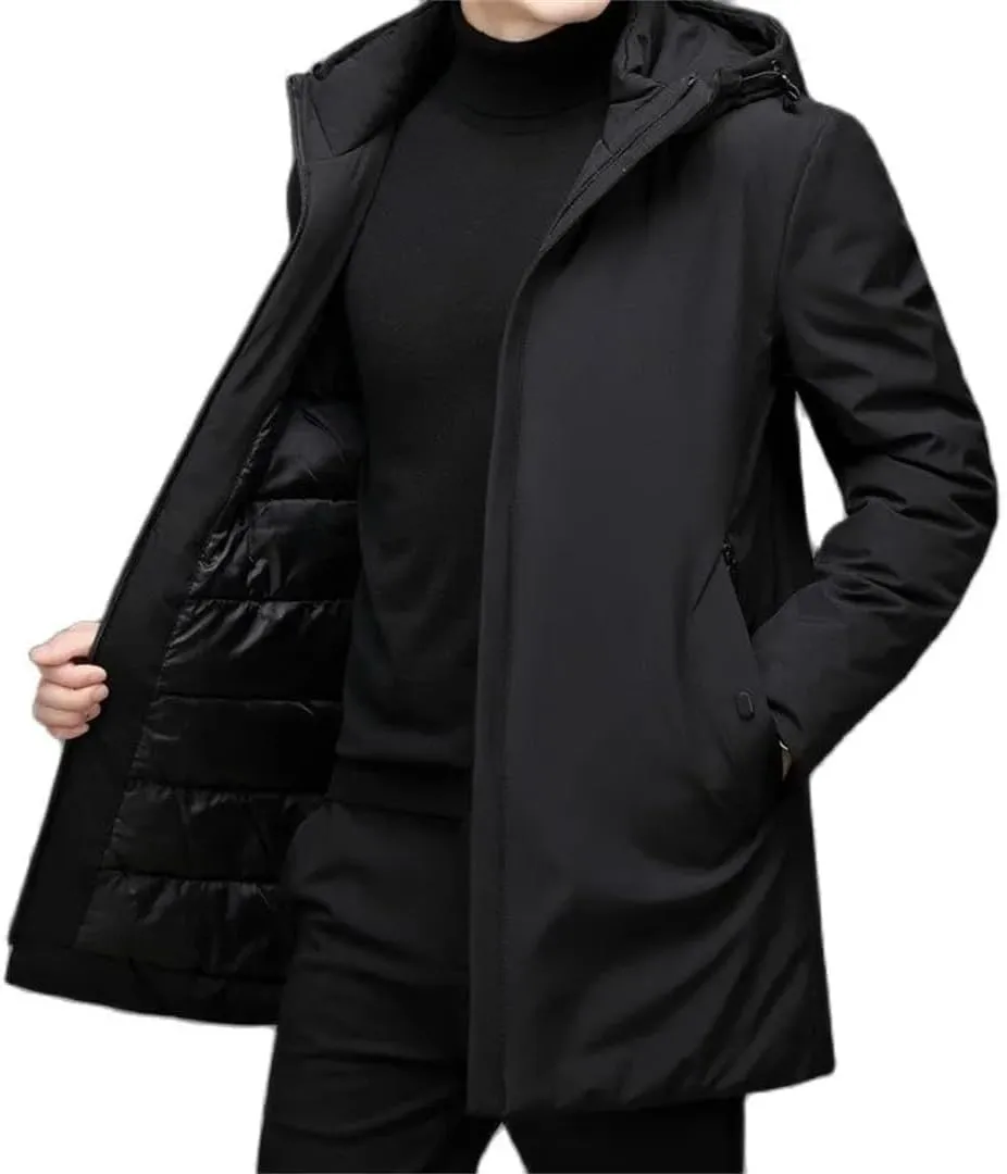 Men's Jacket Fashion Coat Winter Cotton Padded Parkas Jacket Thicken Jacket Outwear Male Hooded Coat